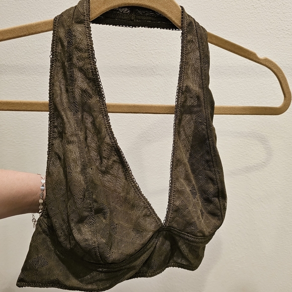 Urban Outfitters Pins & Needles Bralette Olive Green - Picture 6 of 12